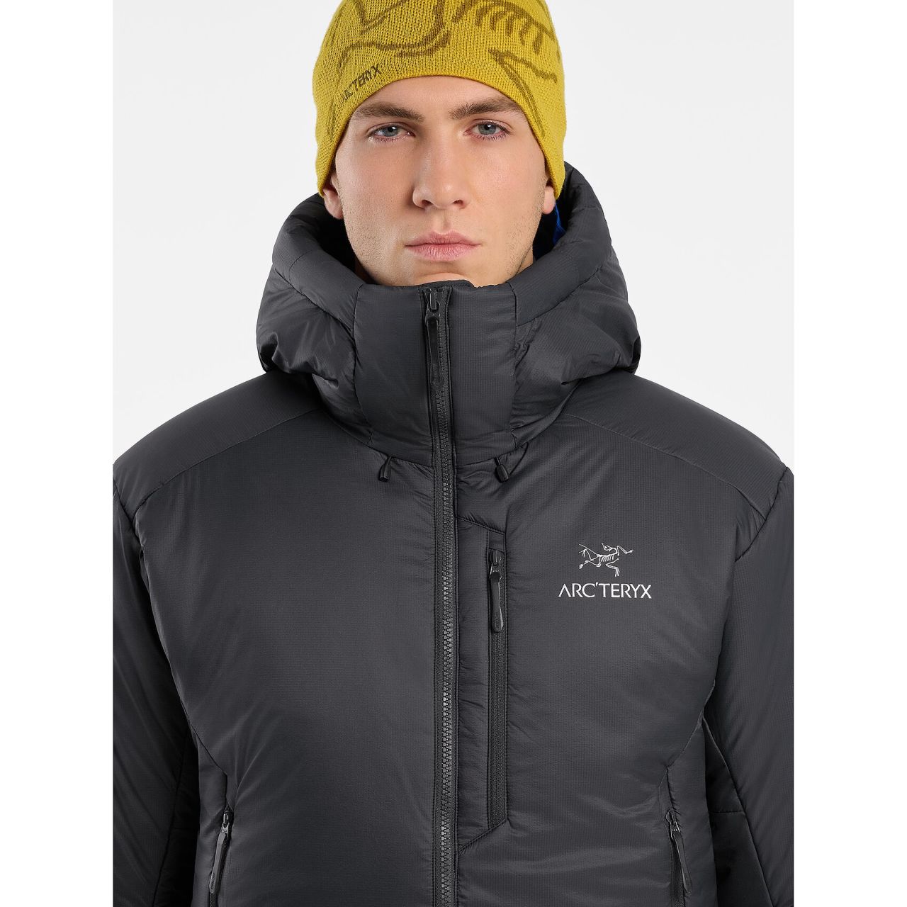 New Arcteryx Nuclei SV Parka Graphite Dowm Jacket Mens Size S Charcoal Gray