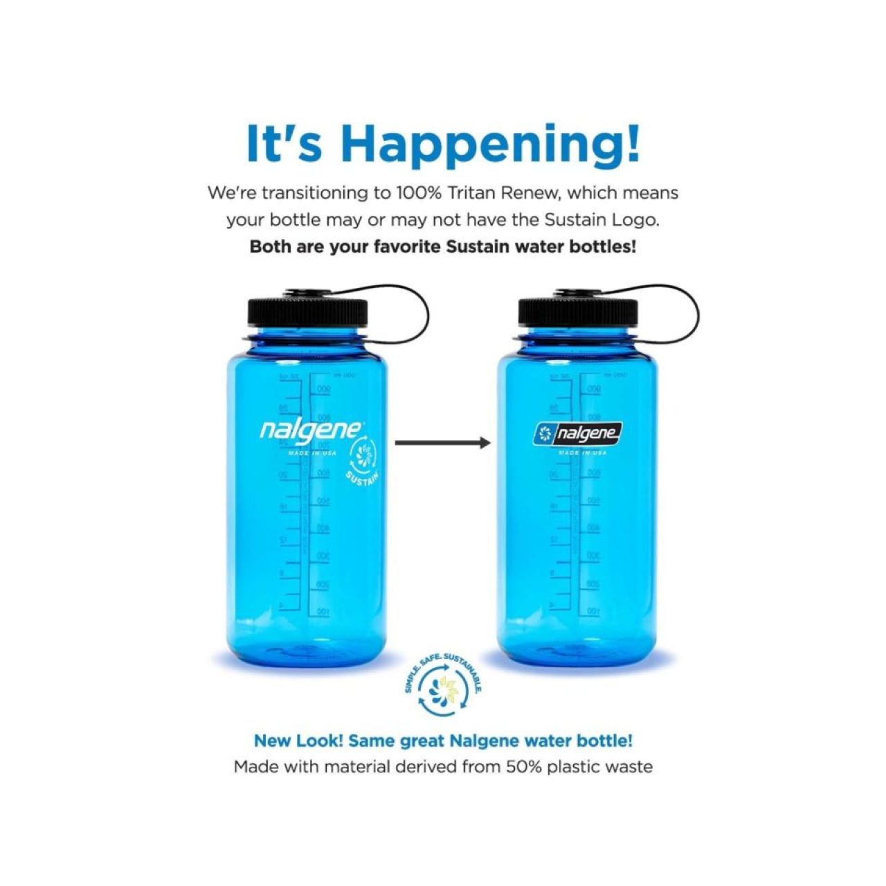32oz Wide Mouth Sustain Water Bottle - Pack Rat Outdoor Center