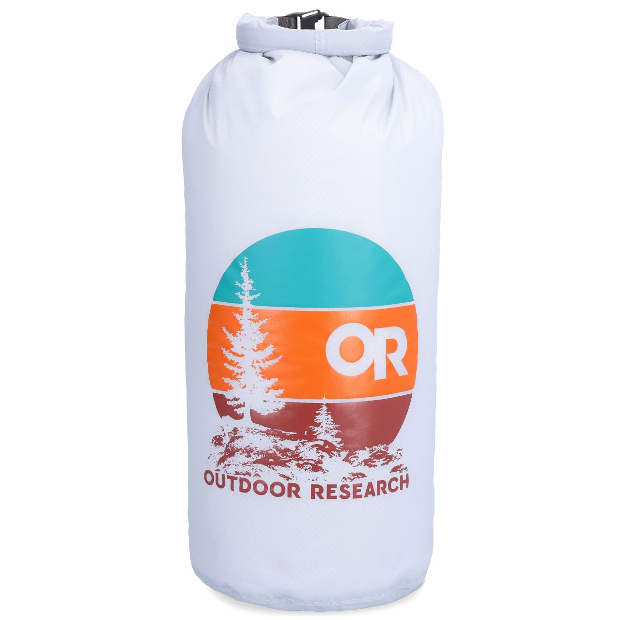 Outdoor Research PackOut Graphic Dry Bag - Sunset / Titanium - 10 Liter