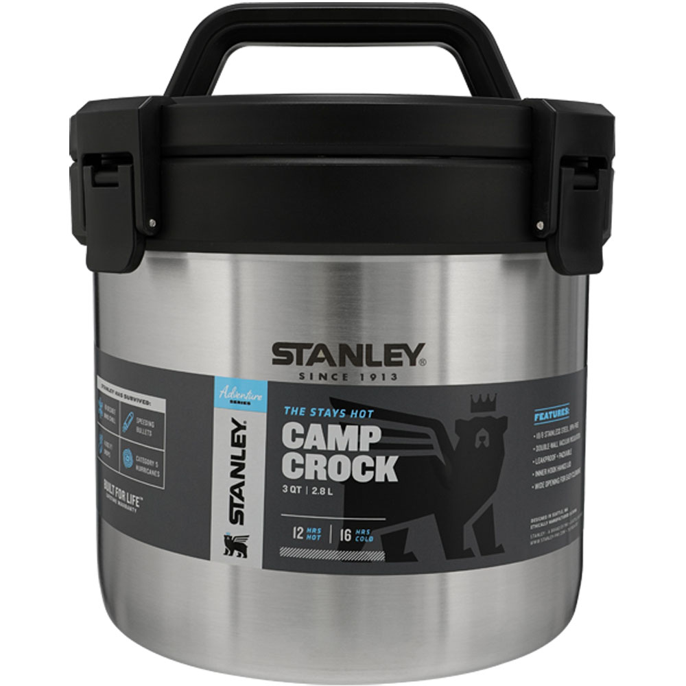 Stanley Adventure Vacuum Crock Food Jar, Stainless Steel, 3 Quart,  Stainless Steel