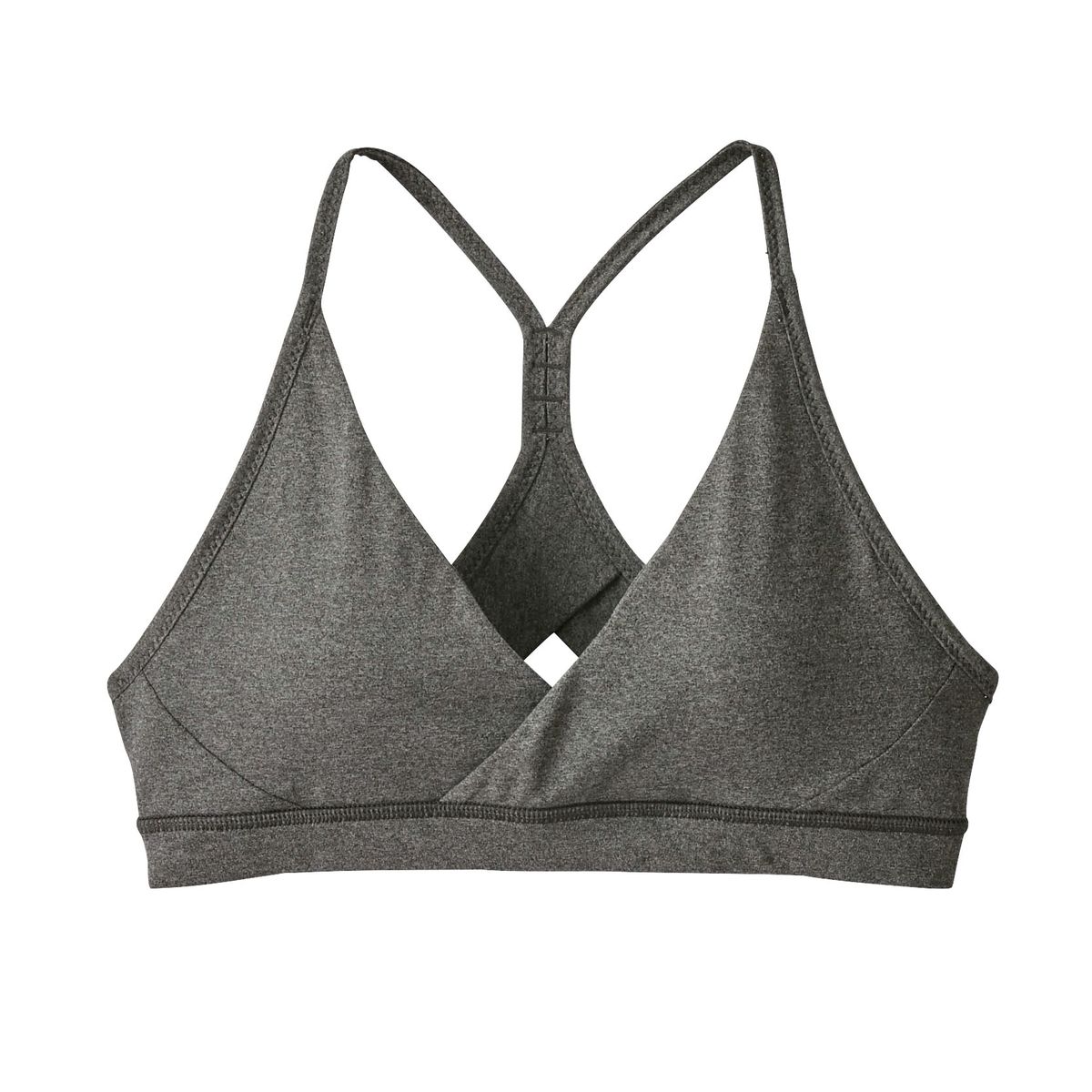 WOMEN'S CROSS BACK STRAPPED BRA, Obsidian Grey, Sports Bras