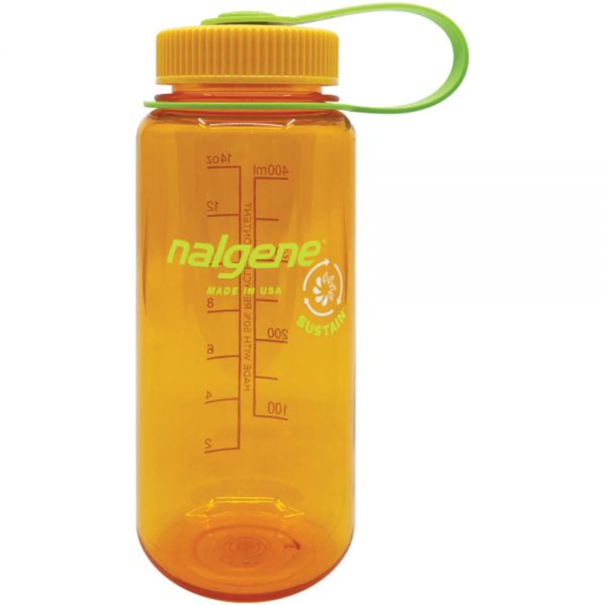 Nalgene Sustain 32 oz. Wide Mouth Water Bottle - Clementine