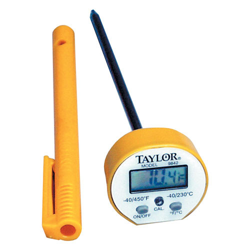 Taylor Yellow Plastic Thermocouple Digital Thermometer with
