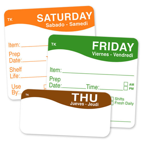 ToughMark™ Day of the Week Labels ToughMark™ Day of the Week Labels