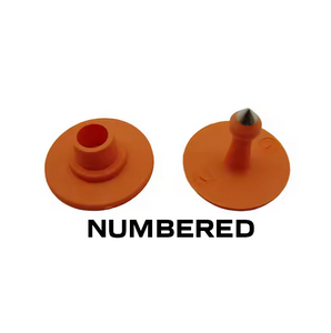 Round piglet ear tags male and female part round (NUMBERED) Round piglet ear tags male and female part round (NUMBERED)