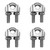 Stainless steel clamps for 3mm stainless steel cable