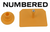 Sow ear tags female round button (Numbered)