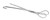 Obstetric forceps for piglets, stainless steel 52cm long