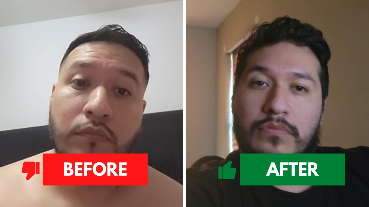 Oscar before and after