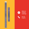 Amtech P5170 2 Piece steel ruler set