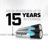 Energizer Max Plus D LR20 1.5V alkaline batteries pack of 2 in original retail blister packaging MX1300