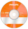 Philips CD-RW Blank Rewritable Coloured Discs 80 Min 700 MB. 5 pack