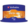 Verbatim DVD-R Blank Recordable Discs 120 Mins 4.7GB 16x Speed Spindle. 50 Discs