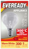 Eveready Oven Light Bulb E14 SES 40w 300 Lumens 300° Heat Resistant (S1024)