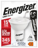 Energizer GU10 4.2 Watt LED Spotlight. 345 Lumens. Equivalent - 50W (Cool White)
