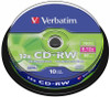 Verbatim CD-RW Blank Rewriteable Discs 80 Mins 700MB 8-12x Speed. 10 Pack Spindle