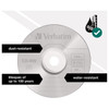 Verbatim CD-RW Blank Rewriteable Discs 80 Mins 700MB 8-12x Speed. 10 Pack Spindle