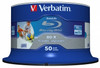 Verbatim Blu-Ray BD-R Recordable Inkjet Printable 25 GB 6x Speed (50 discs)