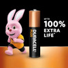 Duracell AAA Plus 100% Power Alkaline Batteries. 4 Pack