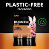 Duracell AAA Plus 100% Power Alkaline Batteries. 4 Pack