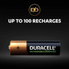 Duracell AA 2500 mAh NiMH Rechargeable Batteries, Stay Charged. 4 Pack