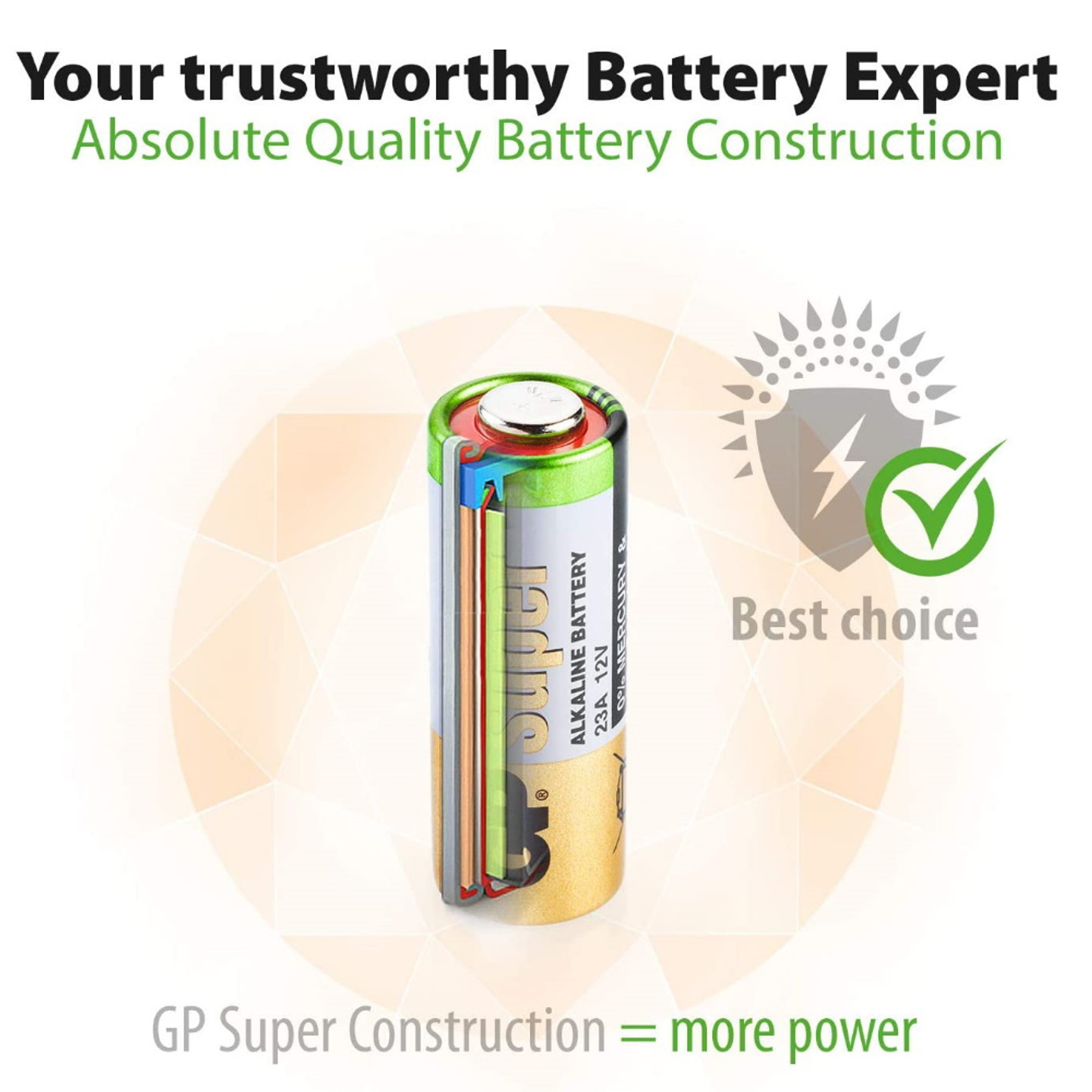 GP Batteries Hoog voltage Alkaline Batterie 23A (MS21 / MN21
