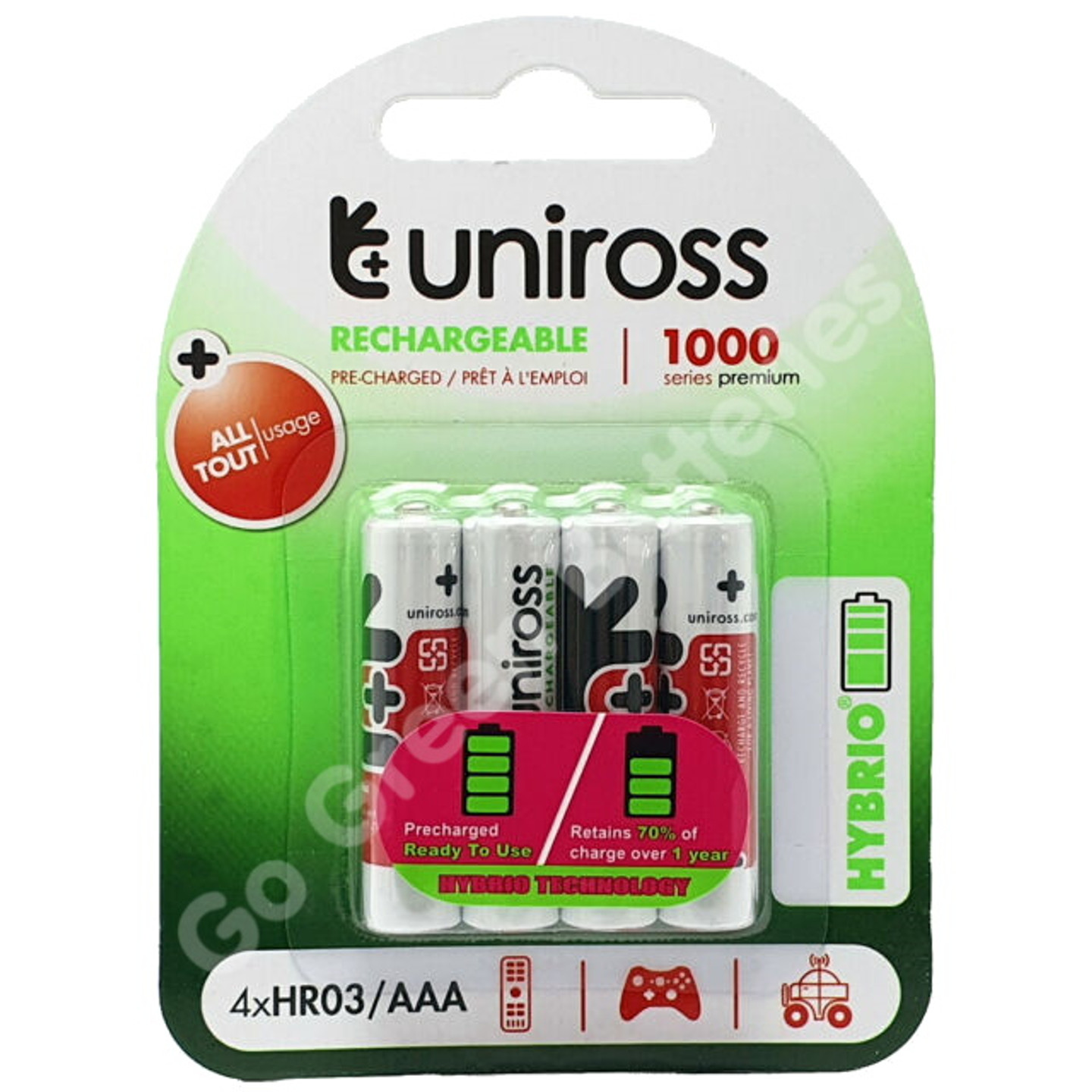 Piles LR03 DURACELL rechargeables AAA 800 mAh