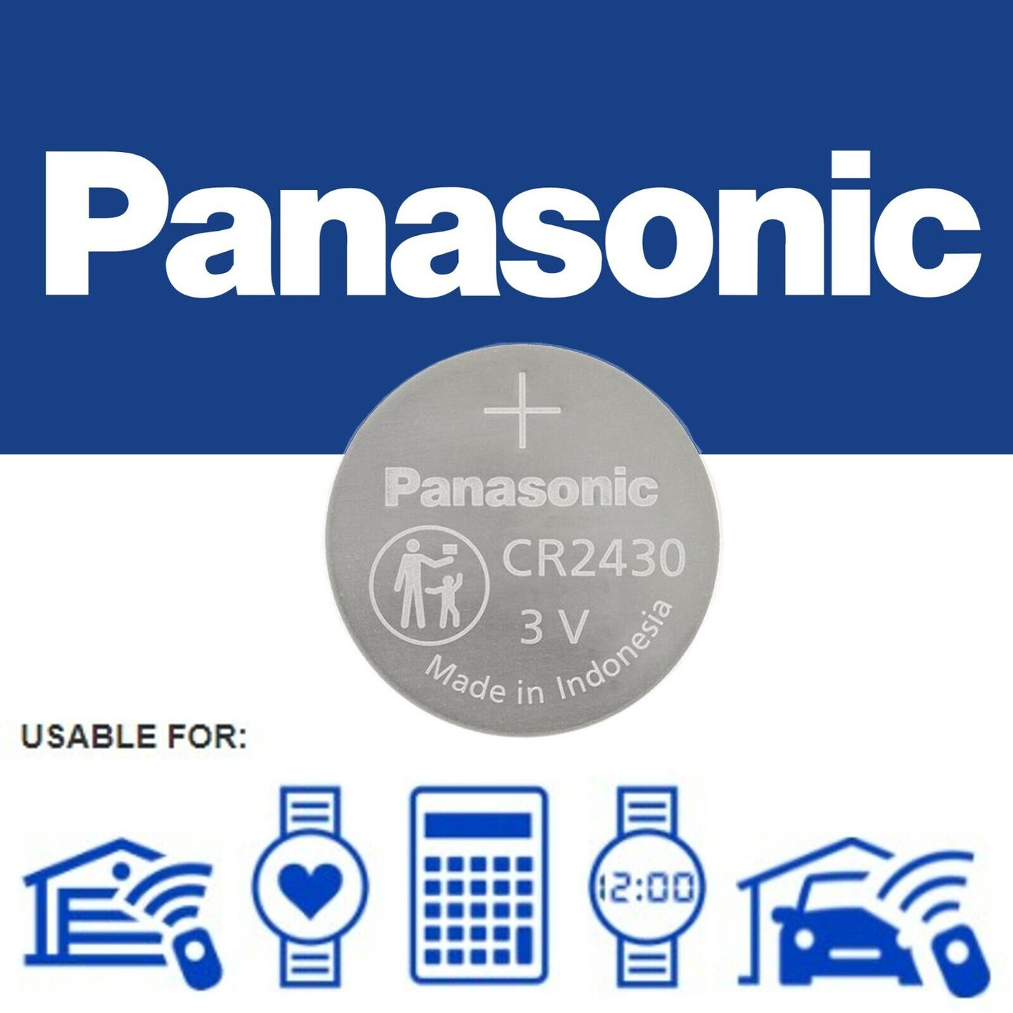 Panasonic CR2430 3V Lithium Battery