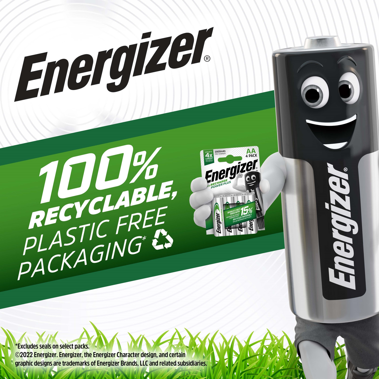 Energizer Rechargeable D Cell Batteries – NiMH 2500mAh (LR20) – 2.5 Amp Hour, 1.2V