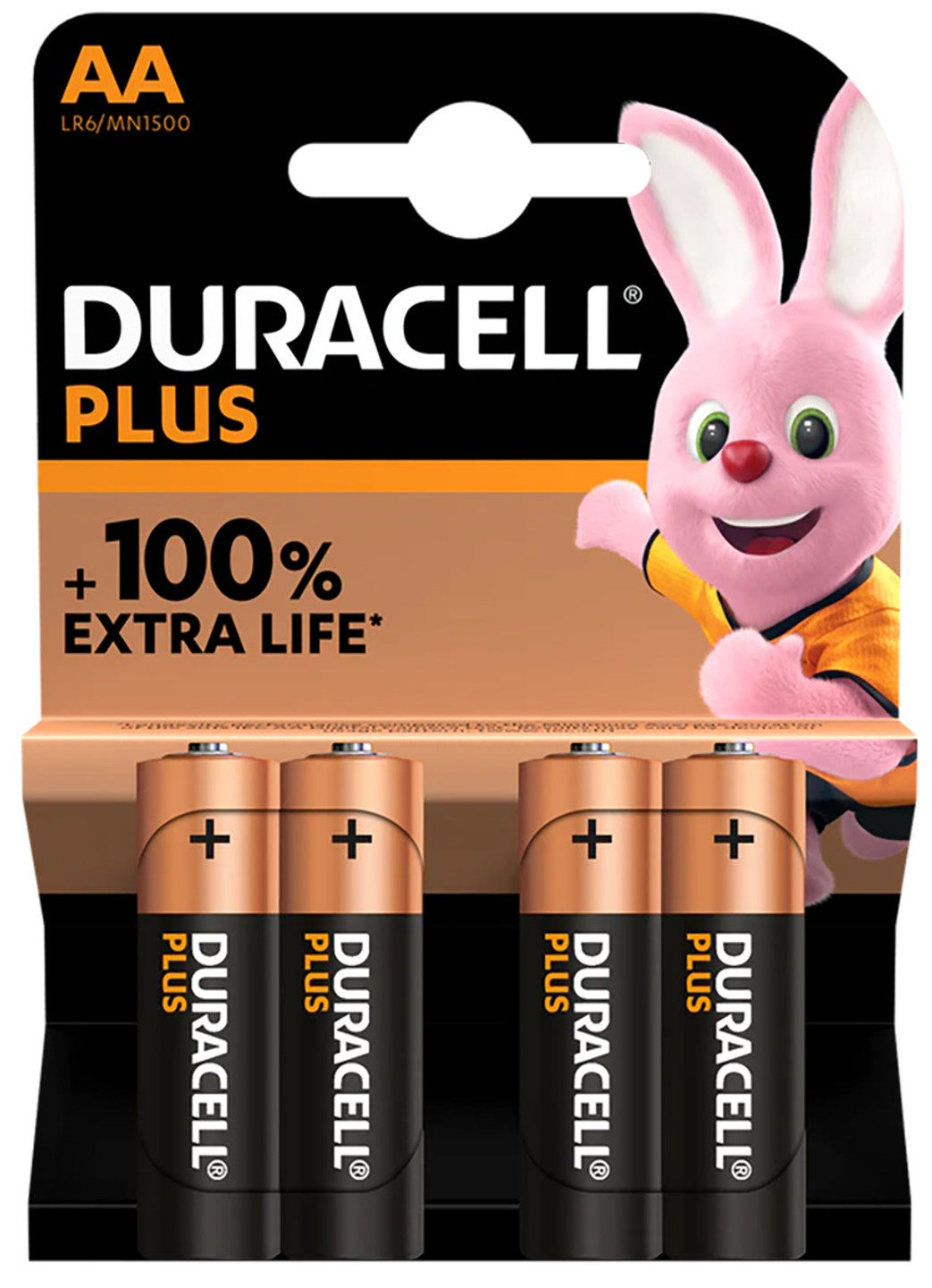 Duracell AA Batteries Plus Power Alkaline . 4 Pack