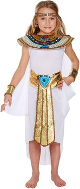 Egyptian girl Cleopatra kids girls fancy dress costume