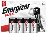 Energizer C Size Max Alkaline Battery. 4 Pack Energizer C Size Max Alkaline Battery. 4 Pack