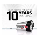 Energizer C Size (LR04) Max Alkaline Battery MX1400. 2 Pack