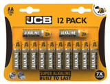 JCB AA Super Alkaline Batteries 1.5v  L91, LR91, LR6, MN1500 12 Pack