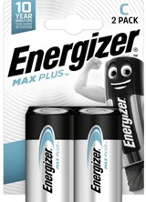 Energizer Max Plus C LR14 1.5V Alkaline Batteries MX1400. Pack of 2