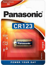 Panasonic CR123 3 Volt Lithium Photo Battery (123, CR123A DL123A). 1 Pack
