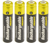 Lloytron AAA 550 mAh Ac Ready NiMH Rechargeable Batteries 4 Pack Pre charged
