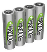 Ansmann AA 2400 mAh NiMH Rechargeable Batteries. 4 Pack