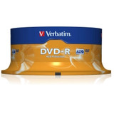 Verbatim DVD-R Spindle 120 Min 4.7 GB 16x Speed. 25 discs