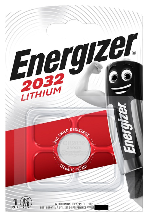 Energizer CR2032 3 Volt Lithium Coin Cell Battery. 1 Pack