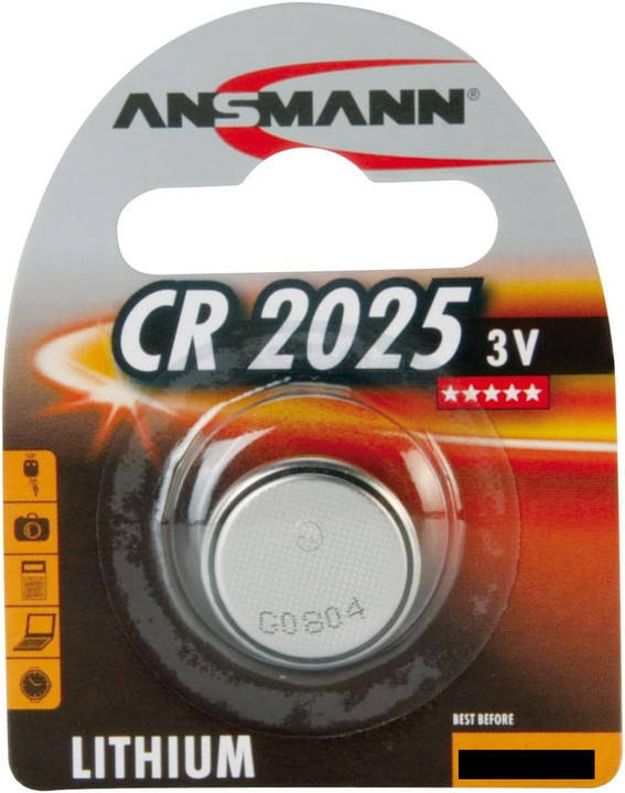 Ansmann CR1220 3 Volt Lithium Coin Cell Battery (1220, DL1220). 1 Pack