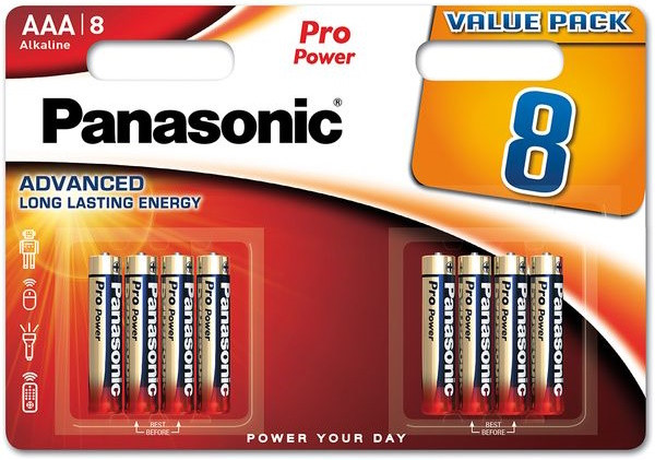 Panasonic AAA Pro Power Alkaline Batteries. 8 pack