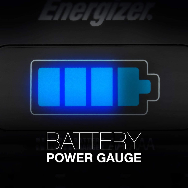 Energizer 1 Hour Battery Charger Inc 4 x 2300mAh AA Rechargeable Batteries