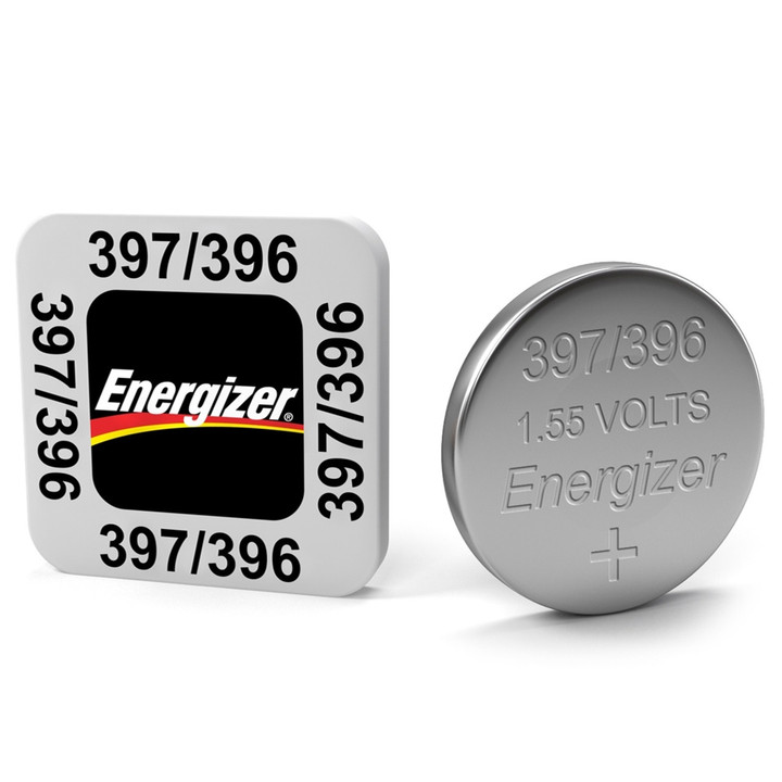 Energizer 397/396 1.5V Silver Oxide Watch Battery. 1 Pack