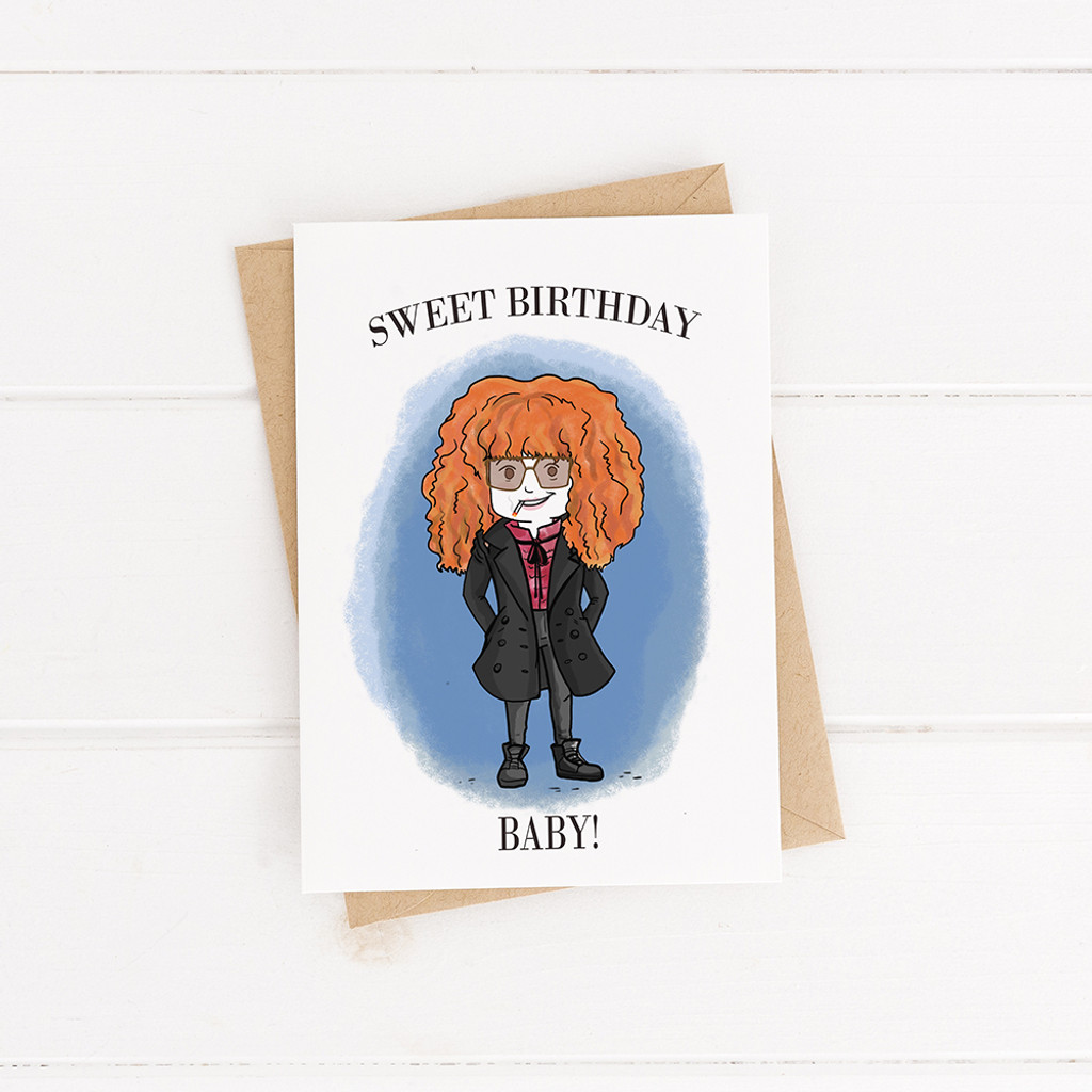 Birthday Card ,  Nadia Vulvokov Printable Card, Russian Doll, 