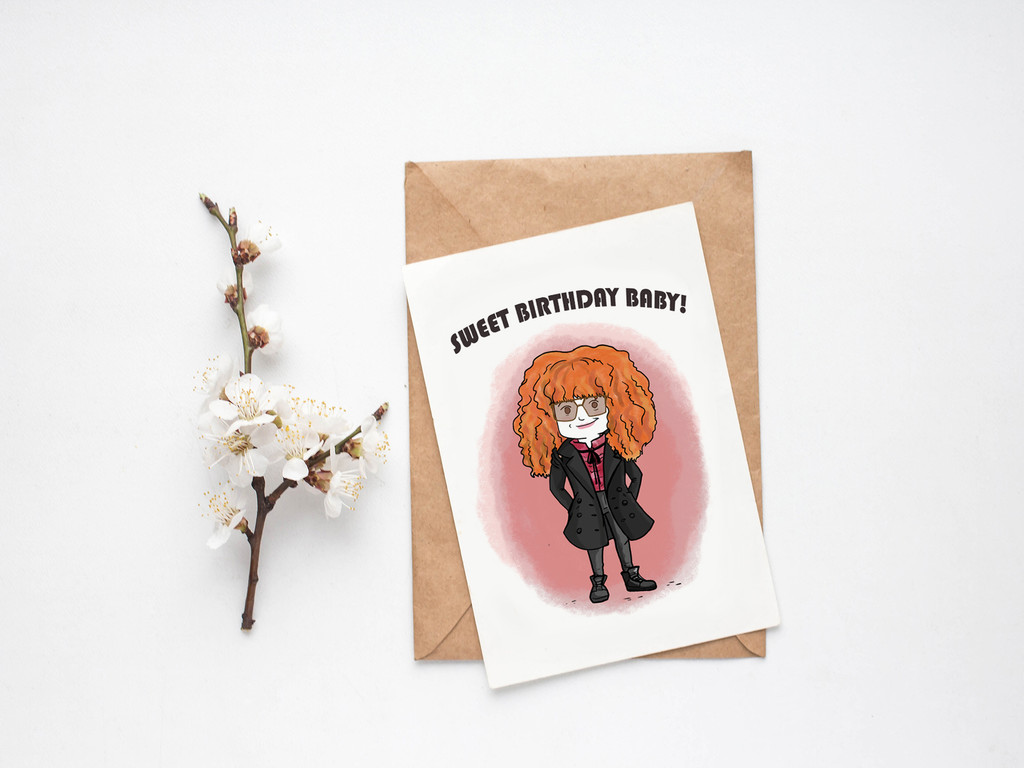 Birthday Card, Nadia Vulvokov Printable Card, Russian Doll