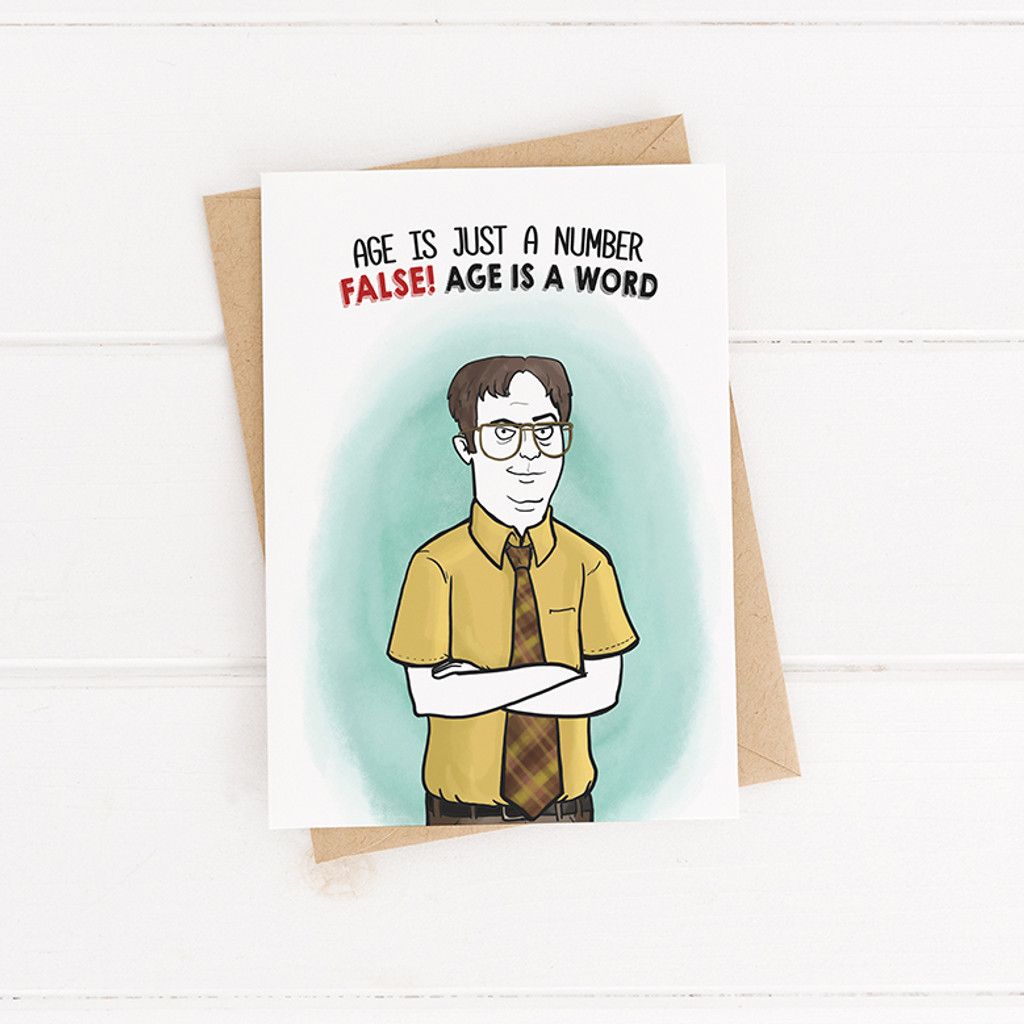 Birthday Card , Dwight Printable Card, The Office Bday card