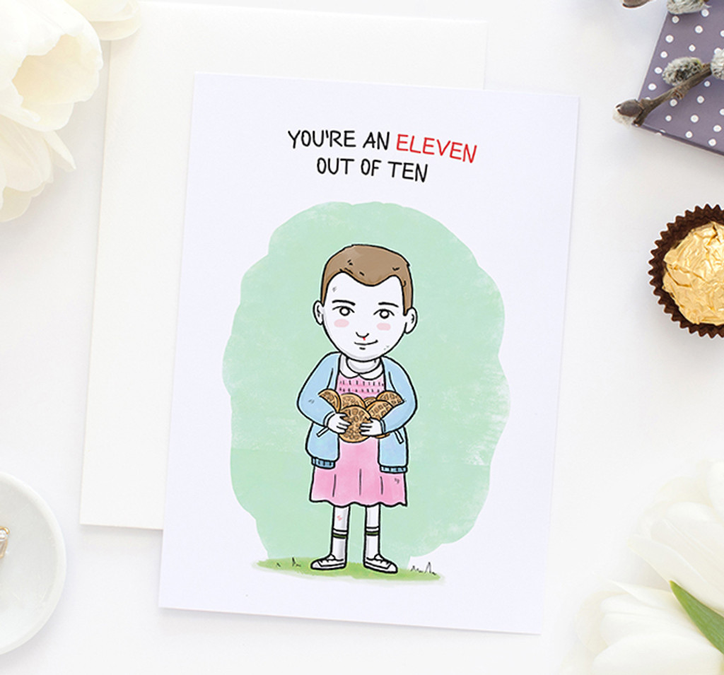 Cute Love Card , Printable Card, Stranger thing, Eleven