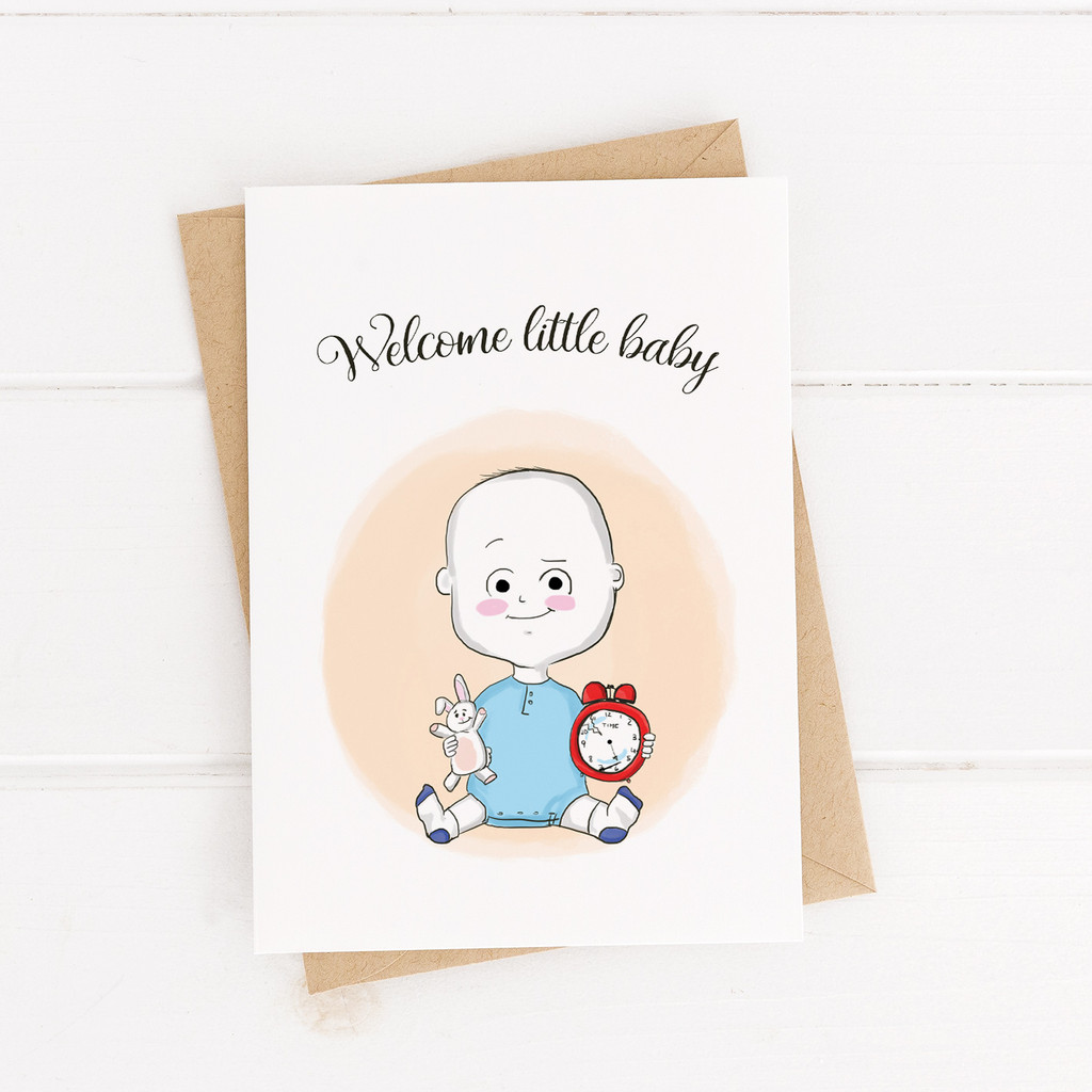 New Baby Boy Printable Card