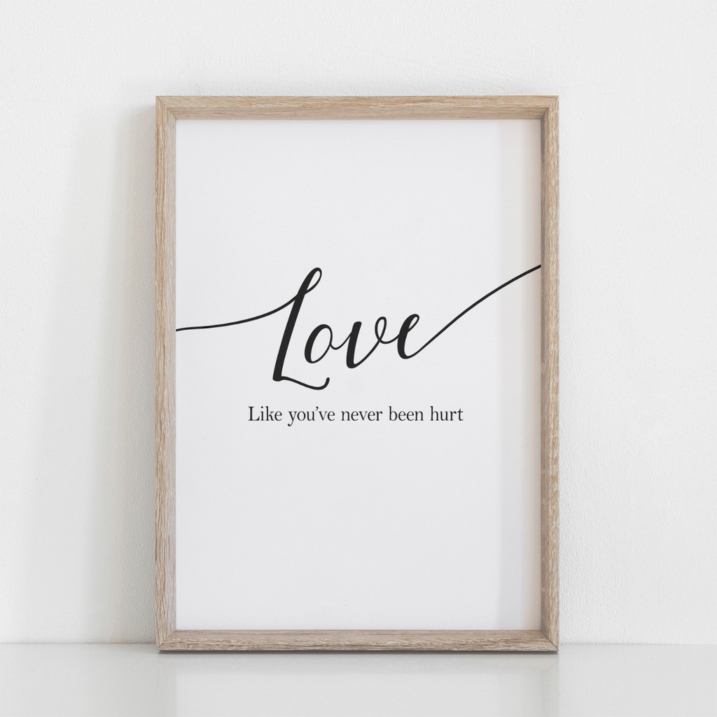 Love Printable Sign Quote- Digital poster 